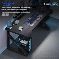 Conjunto de Silla y Escritorio para Juegos con Altura Ajustable, Escritorio de Computadora de Madera con Diseño Ergonómico para Oficina en Casa, Sala de Estudio, Muebles para Gamers