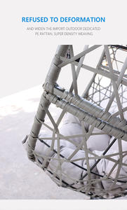 All Weather Cheap <strong>UK</strong> Camping <strong>Garden</strong> Furniture Rattan Outdoor Patio Balcony <strong>Egg</strong> Shape Hanging Swing <strong>Chair</strong> - Product Image 6