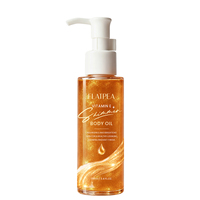 Huile corporelle scintillante à la vitamine E, parfumée, soin de la peau, massage complet du corps, huile hydratante pour le corps, réparation des peaux sèches et abîmées, étiquette privée OEM