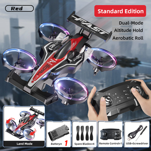 Auto Volante Anfibia RC 2-in-1 per Surf Aereo e Terrestre, Telecomando con Cavo USB, Alimentazione Elettrica, Portata 45-50m per Bambini - Product Image 2