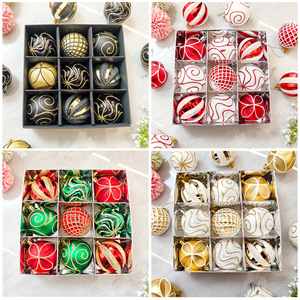 Boules de Noël personnalisées, design coloré, décorations de Noël suspendues, boules de 6 cm, ensemble de cadeaux, décoration de Noël, Bolas De Navidad - Product Image 6