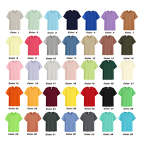 Kaos Custom 100% Katun Murni Premium Hitam Putih Polos Klasik Lengan Pendek Regular Fit Musim Panas Kasual Berkualitas Tinggi Pria