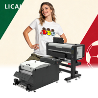 Nouvelle imprimante DTF à encre pigmentée à double tête pour un flux d'encre fluide LC-C602 CMYK+WWWW Blanc 60cm Machine d'impression numérique par transfert thermique pour vêtements