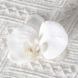 Têtes de <span class=keywords><strong>fleurs</strong></span> d'orchidées Phalaenopsis artificielles, pétales pour artisanat DIY, décoration murale de mariage, accessoires pour pinces à cheveux - Product Image 3
