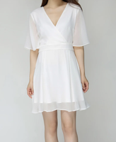 Robes en mousseline unie pour femmes, prix de gros, OEM ODM, élégantes, streetwear, vêtement durable, lavable, respirant, coupe trapèze évasée