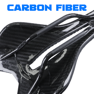 Asiento de bicicleta <span class=keywords><strong>MTB</strong></span>, cojín de asiento suave transpirable, sillín de bicicleta de carreras de ciclismo de montaña, sillín de bicicleta de fibra de carbono impreso en 3D - Product Image 3