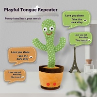 BJQ OEM Cactus de danse électronique mignon PP coton rempli jouet en peluche avec fonction de répétition d'enregistrement cadeau pour enfants jouet pour enfants