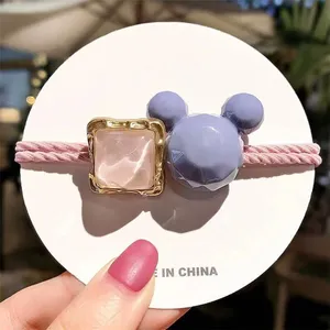 2021 Cute Mouse Girl Hair Rope Rubber Band Tie Hairband Rope Ring Women Hair Accessories