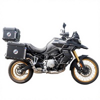 Ensemble de trois valises en alliage d'aluminium Loncin Voge DS900X avec boîte arrière à dégagement rapide pour moto tout-terrain et de banlieue