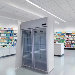 1.2m çift kapı laboratuvar dondurucu kombinasyonu buzdolabı laboratuvarlar için genel tıbbi soğutma dolabı hava soğutma - Product Image 1