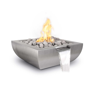 Calentador de piscina decorativo de acero Corten, cuenco de <span class=keywords><strong>agua</strong></span> a gas para piscinas con función redonda de <span class=keywords><strong>fuego</strong></span> y <span class=keywords><strong>agua</strong></span> - Product Image 4