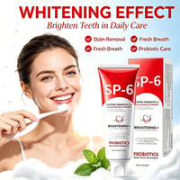 Pasta Dental Blanqueadora Probiótica Personalizada de Fábrica, Pasta Dental para Eliminar Manchas para Usuarios de Aparatos Ortodónticos