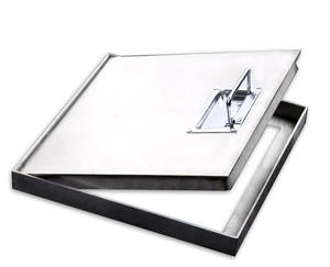 Zware Putdeksel Voor Bouwmaterialen, Wegbestrating, Putdeksel Met Scharnieren En Slot - Product Image 1