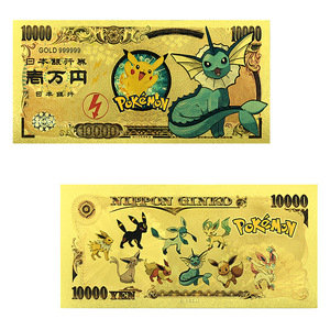 2026 Penjualan Terlaris US Pocket Monster 13 Desain Uang Kertas Berlapis Emas 24K untuk Koleksi - Product Image 4