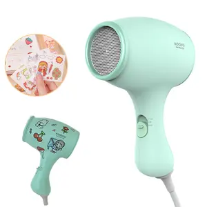 Pengering rambut elektronik bayi, pengering rambut travel mini 550W, angin lembut cepat kering, perawatan rambut kulit untuk anak-anak