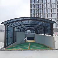Plaques de toiture transparentes écologiques modernes pour hôtel, patio, abri de voiture et pergola - Protection UV en polycarbonate résistant aux intempéries