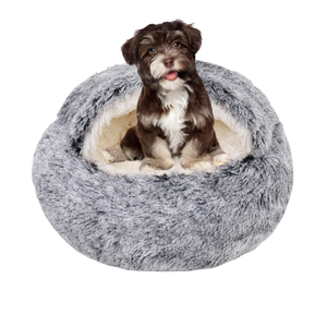 40CM Warm Solid Pattern Katzen bett Höhle Langes Plüsch Haustier Nest Bett mit sofa ähnlichen weichen Kissen Drops hipping unterstützt für Hunde & Katzen - Product Image 1