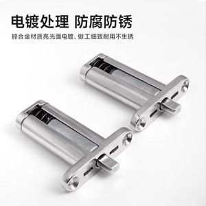 Concealed Furniture Hinge Stainless Steel Flush Mount Soft Closing Hardware Accessory <b>Modern</b> Design Silver Color - Product Image 3