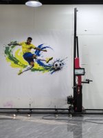 Imprimante Murale Friankor MK01 Portable 5D à Jet d'Encre, Machine d'Impression Murale Automatique Directe sur Mur pour Usage Domestique et Commercial Artistique