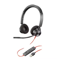 Auriculares Monoaurales con Cable USB-C Poly Plantronics Blackwire 3220 con Micrófono de Brazo y Conexión USB-C