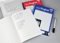 Cahier d'exercices anglais, carnet de notes personnalisé en chine, fil à 4 lignes, pour étudiants, faible prix
