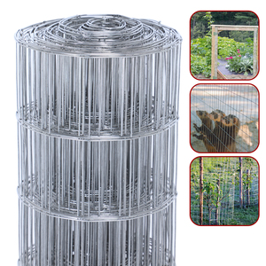 15GA Galvanized Welded <b>Wire</b> <b>Mesh</b> Roll 3FT x 50FT 2in x 4in Opening for Farm Fence Protection - Product Image 1