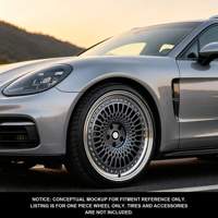 Nuevas llantas de aluminio forjado 6061 T6 Geruida con diseño de malla pulida en color bronce brillante, 12000T TUV JWL VIA S4-00096 18-24 personalizadas