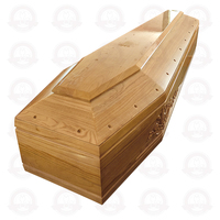 Ataúd de Madera de Alta Calidad Estilo Europeo para Adultos, del Fabricante Shandong SDD, Venta Directa Tmall