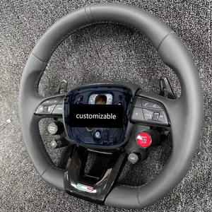 Volant de direction en cuir style sport RS pour <span class=keywords><strong>Audi</strong></span> A3 A4 A5 A6 A7 A8 Q3 Q5 Q7 <span class=keywords><strong>TT</strong></span> R8 Plug and Play Upgrade Replacement - Product Image 2