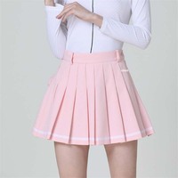 Culottes de golf personnalisées pour femmes Jupes de golf plissées pour femmes Taille haute Jupe de tennis