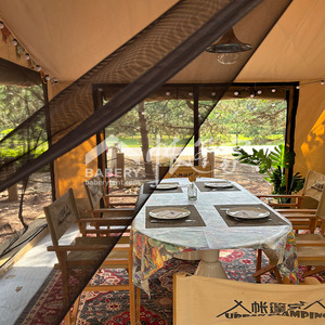 Superstar Outdoor Luxury African Desert Glamping Canvas Safari Resort Hotel Carpa Casa Marco de madera con poste de aluminio Camping - Product Image 5