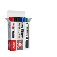 Marqueurs effaçables pour tableau blanc, haute capacité, rechargeables, pour le bureau, l'école, l'écriture et le dessin