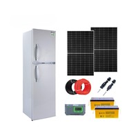 Refrigerador/Congelador Solar de 12/24V CC, Refrigerador con Panel Solar R134a, Refrigerador/Congelador Solar de 198L, Refrigerador/Congelador de Energía Solar