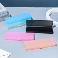 Aosen PC-604 Macaron Design Multifonctionnel Mignon Portable Étudiant Boîte De Rangement Simple En Plastique Conception École En Gros