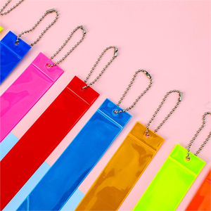 Porte-clés à surface réfléchissante réglable Impression de logo personnalisé Plusieurs options de forme disponibles pour les colliers pour animaux de compagnie - Product Image 6