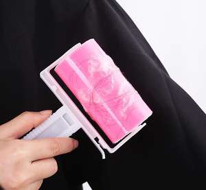 Pulitore della polvere del <span class=keywords><strong>rullo</strong></span> <span class=keywords><strong>lavabile</strong></span> del <span class=keywords><strong>rullo</strong></span> che attacca lanugine per gli strumenti di pulizia del tergicristallo della polvere della famiglia di pulizia dei capelli dell'animale domestico dei vestiti - Product Image 5