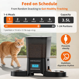 Besleyici kolay temiz köpek kedi elektrik yükseltilmiş iyon gıda ve su standı Els Et Wan fantezi otomatik çift besleyici çanaklar - Product Image 5