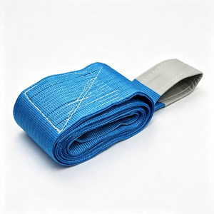 Sangle plate en polyester 100% fabriquée au Vietnam, haute résistance, 8m, 8 tonnes, sangles de levage industrielles sans fin, rondes - Product Image 2