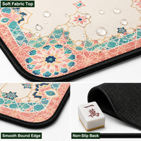 Tapis de jeu de mahjong et poker de luxe moderne, design original, pour 4 joueurs, résistant aux taches, antidérapant, personnalisable
