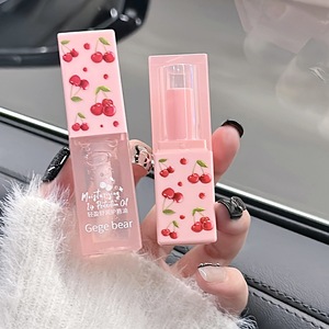 Gegebear ciliegia idratante <span class=keywords><strong>balsamo</strong></span> per le labbra <span class=keywords><strong>e</strong></span> olio per le labbra Set leggero idratante lenitivo tenero screpolato maschera lucidalabbra Set di rossetto B1 - Product Image 5