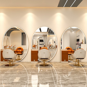 Estación de Espejo Portátil para Salón de Belleza, Moderna, de Vidrio, para Montar en la Pared, para Cortar el Cabello, con Múltiples Espacios de Almacenamiento, para Uso en Centros Comerciales - Product Image 6