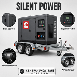 เครื่องกำเนิดไฟฟ้าดีเซลแบบสามเฟส ขนาด 100-250 KVA ความถี่ 50Hz ระบบเงียบพิเศษ พร้อมรีโมทคอนโทรล สำหรับใช้งานหลักและสำรอง - Product Image 2