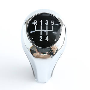 Levier de changement de vitesse en aluminium chromé, manette à 6 vitesses, adaptée pour la <span class=keywords><strong>bmw</strong></span> e30 e36 e46 e90 <span class=keywords><strong>e38</strong></span> - Product Image 1