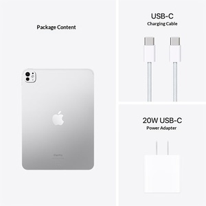 <span class=keywords><strong>iPad</strong></span> Pro 11 Pollici M4 2024 Originale <span class=keywords><strong>Apple</strong></span>, Nuovo Tablet 256GB Versione WIFI Modello MVV93CH/A Argento per Ufficio e Studio - Product Image 4