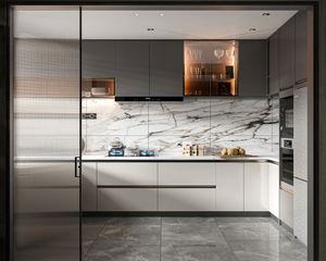 Chất lượng tốt phong cách Châu Âu hiện đại Thiết kế tủ bếp Set Đối với trang chủ - Product Image 6