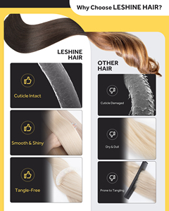LeShine Ingrosso Extension di Capelli Umani Ricci Genius Weft di Alta Qualità 20g da un Unico Donatore, Tagliabili - Product Image 6