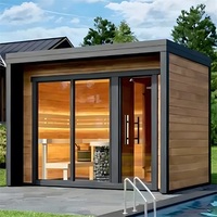 Fabricant chinois de sauna familial pour 4 personnes, cabine de sauna de jardin, sauna extérieur en bois massif, sauna électrique moderne, sauna humide pour appartement