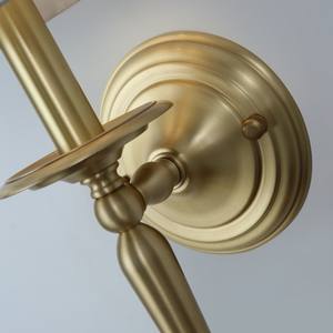 Applique murale LED en tissu doré, design moderne en cuivre, pour hôtel, maison, chambre à coucher - Product Image 2