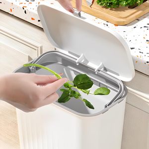Cubo de Basura de Cocina de 9L para Montar en la Pared, Cubo de Basura Personalizado con Logotipo, Cubo de Basura Colgante de Polipropileno para el Hogar con Tapa para Armarios - Product Image 2