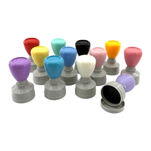 Timbri Fotocromatici Pastello per Ufficio, Timbri Autoinchiostranti Rotondi per Insegnanti, Timbri Flash Universali - Product Image 1